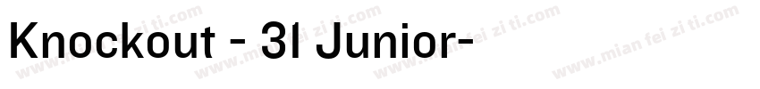 Knockout - 31 Junior字体转换